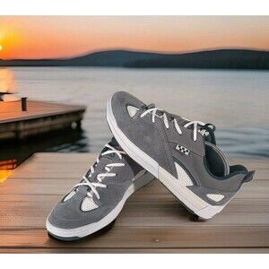 Vans Skate Mixxa Mens 9 Green Gray Low Suede Leather Upper Skateboard Sk8 Unisex